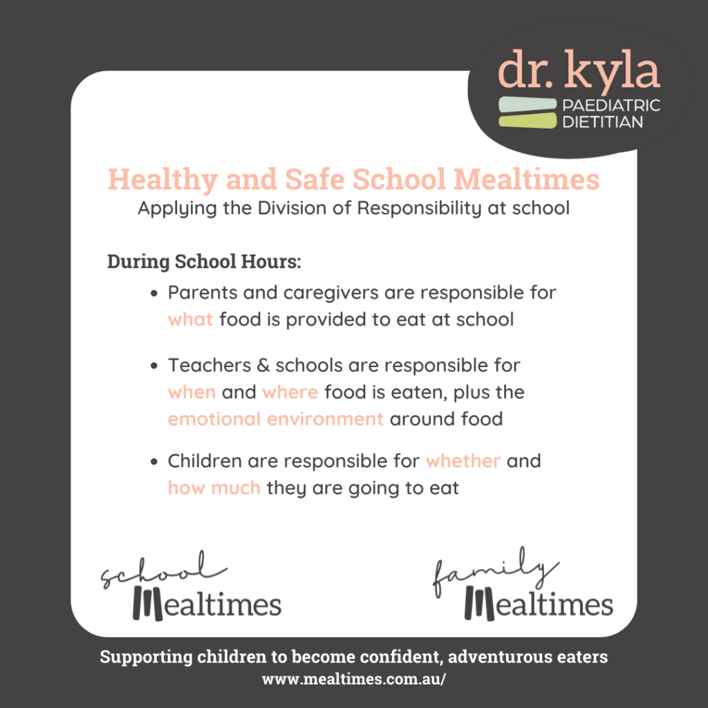 School Mealtimes Division of Responsibility