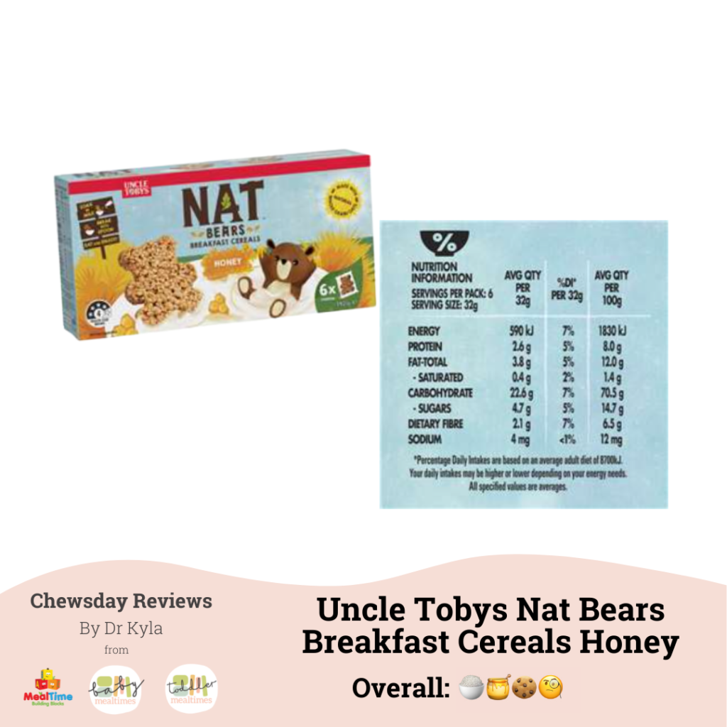 CR Uncle Tobys Nat Bears Breakfast Cereals Honey