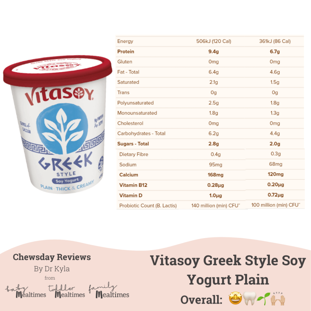 Vitasoy Greek Style Yoghurt (Soy)