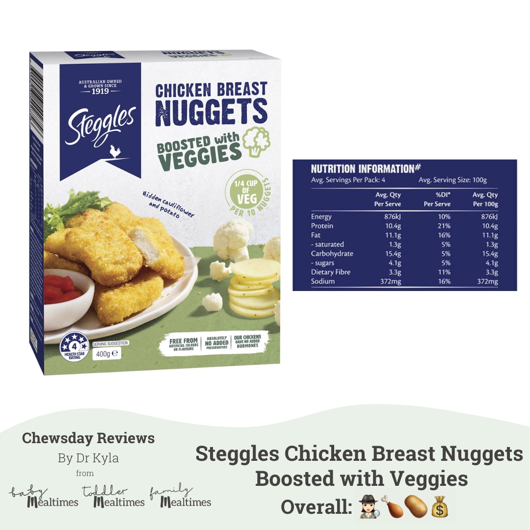 Steggles Chicken Breast Nuggets Boosted with Veggies (2)
