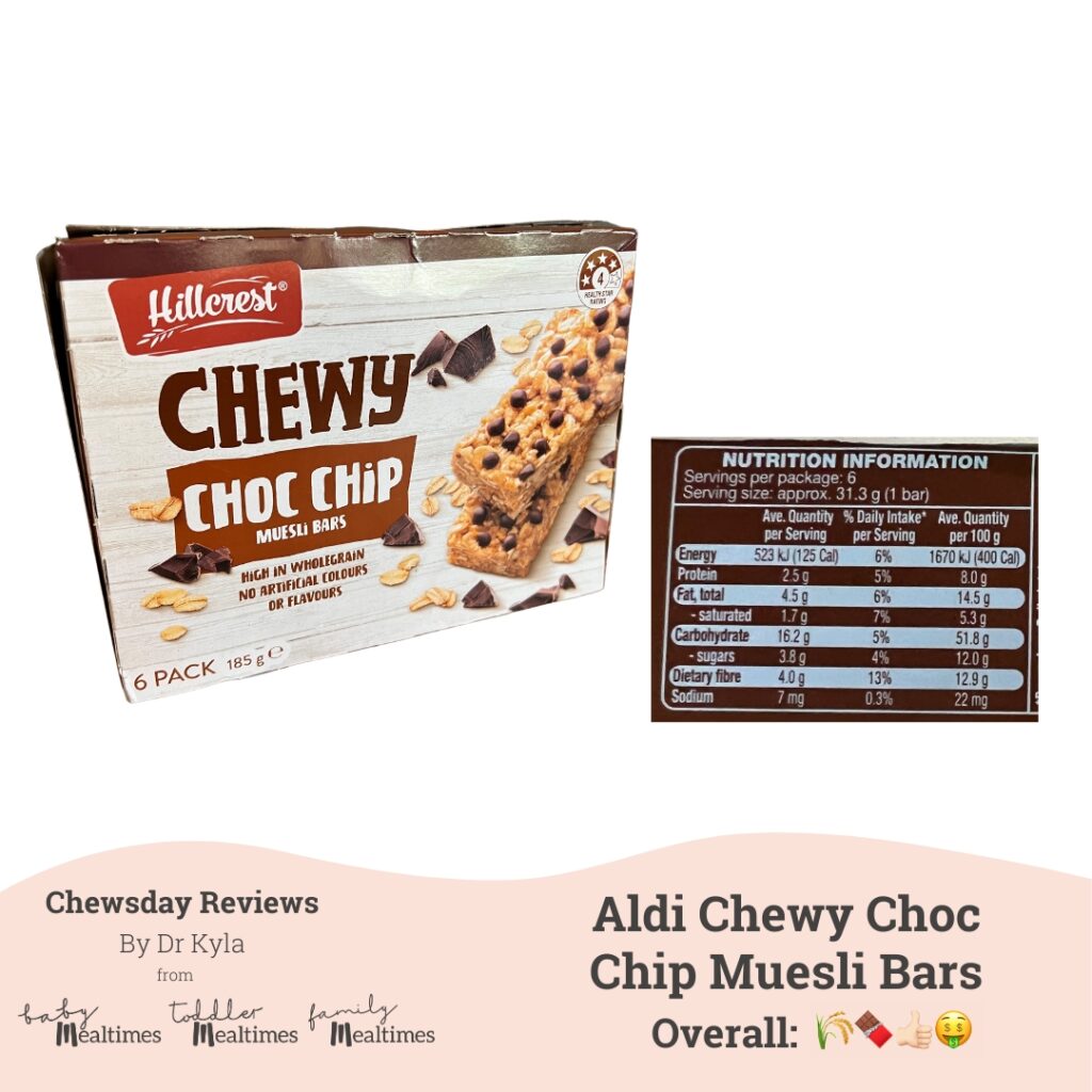 Aldi Chewy Choc Chip Muesli Bars | Chewsday Reviews