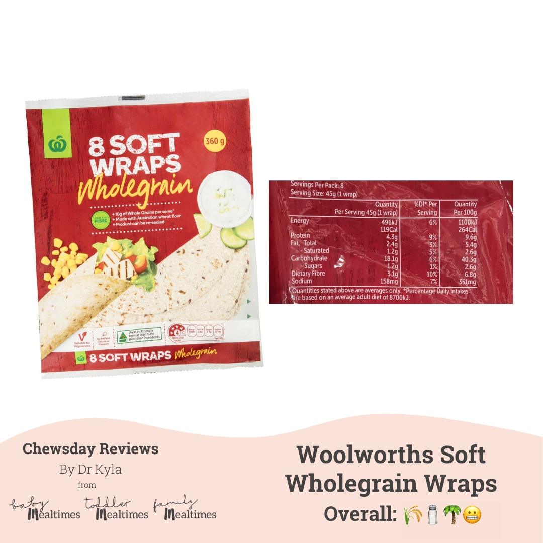 CR Woolworths Soft Wholegrain Wraps
