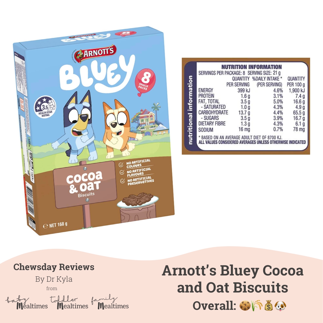 CR Bluey Cocoa and Oat Biscuits