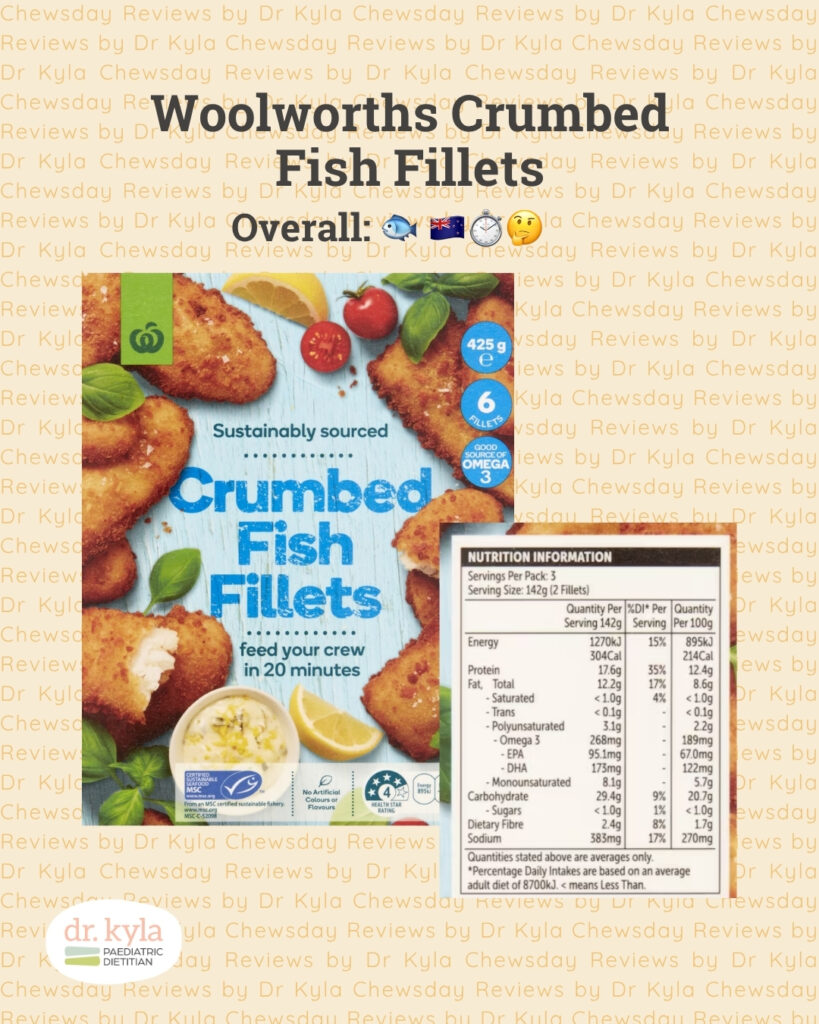 CR Woolworths Crumbed Fish Fillets