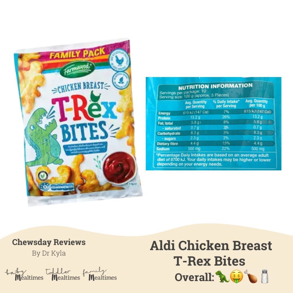 CR Aldi Farmwood Chicken Breast T-Rex Bites