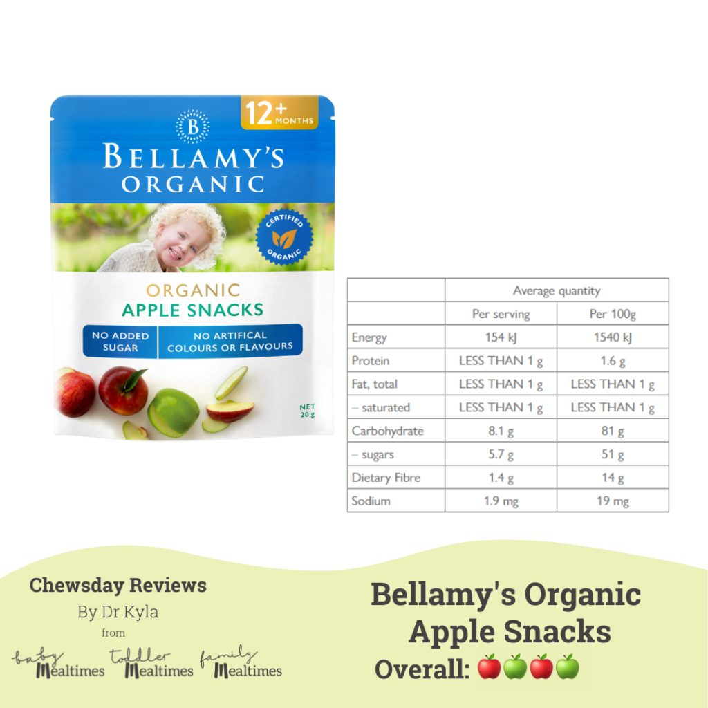CR Bellamy's Organic Apple Snacks