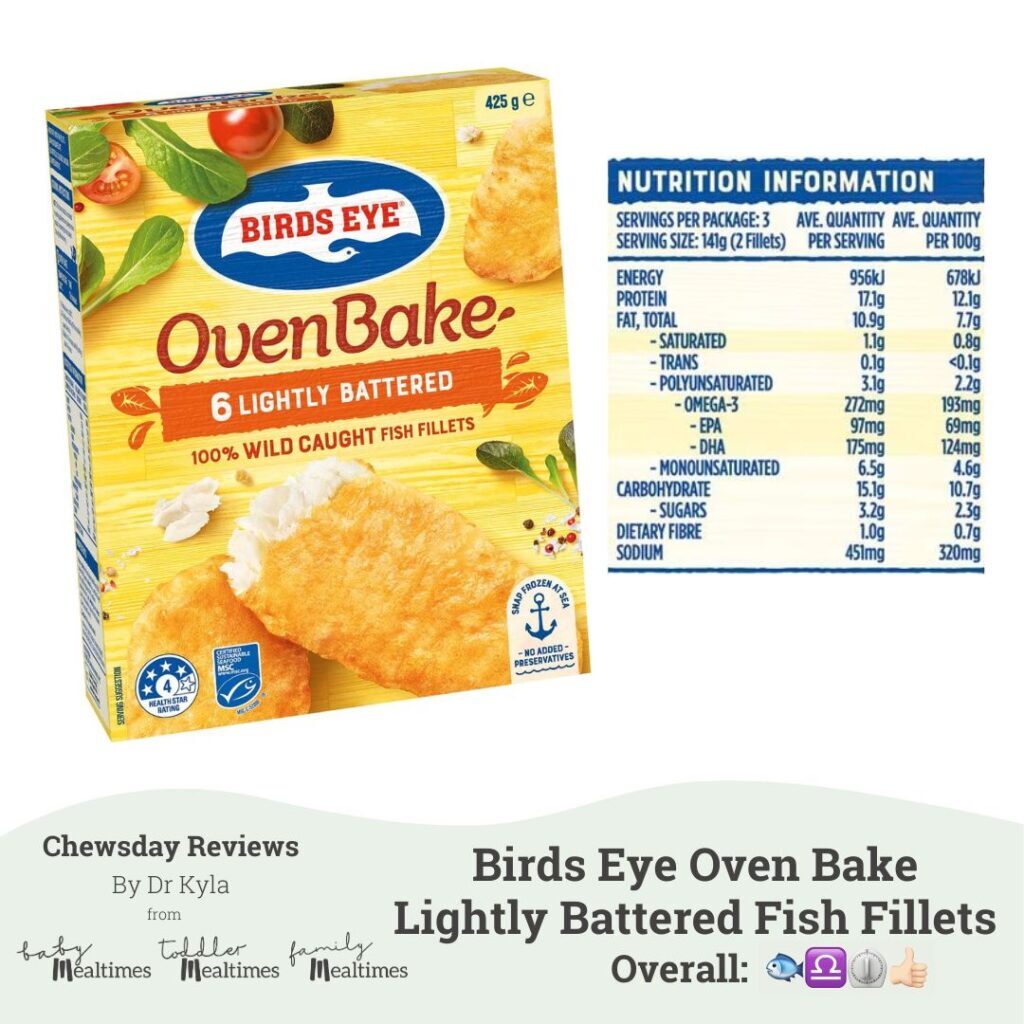 CR Birds Eye Oven Bake Lightly Battered Fish Fillets