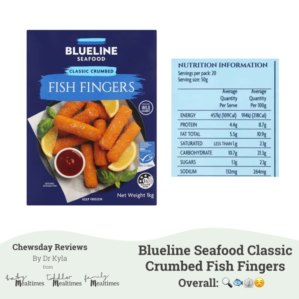 CR Blueline Seafood Classic Crumbed Fish Fingers