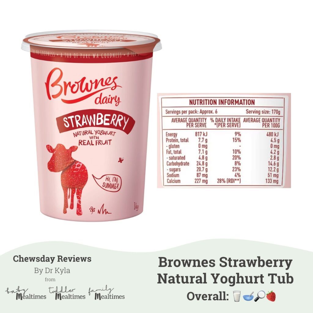 CR Brownes Strawb Yoghurt Tub