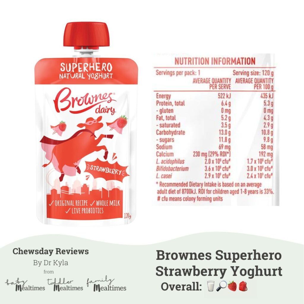 CR Brownes Superhero Strawberry Yoghurt