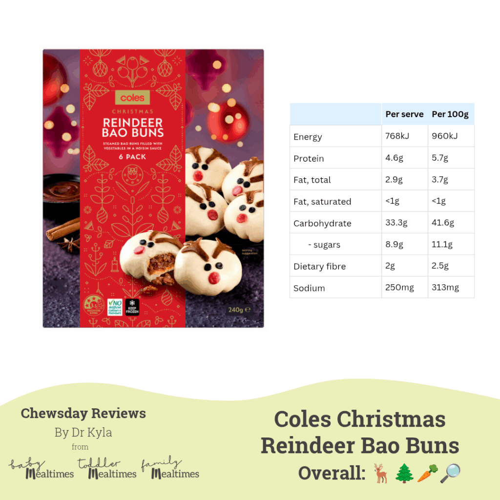 CR Coles Christmas Reindeer Bao Buns