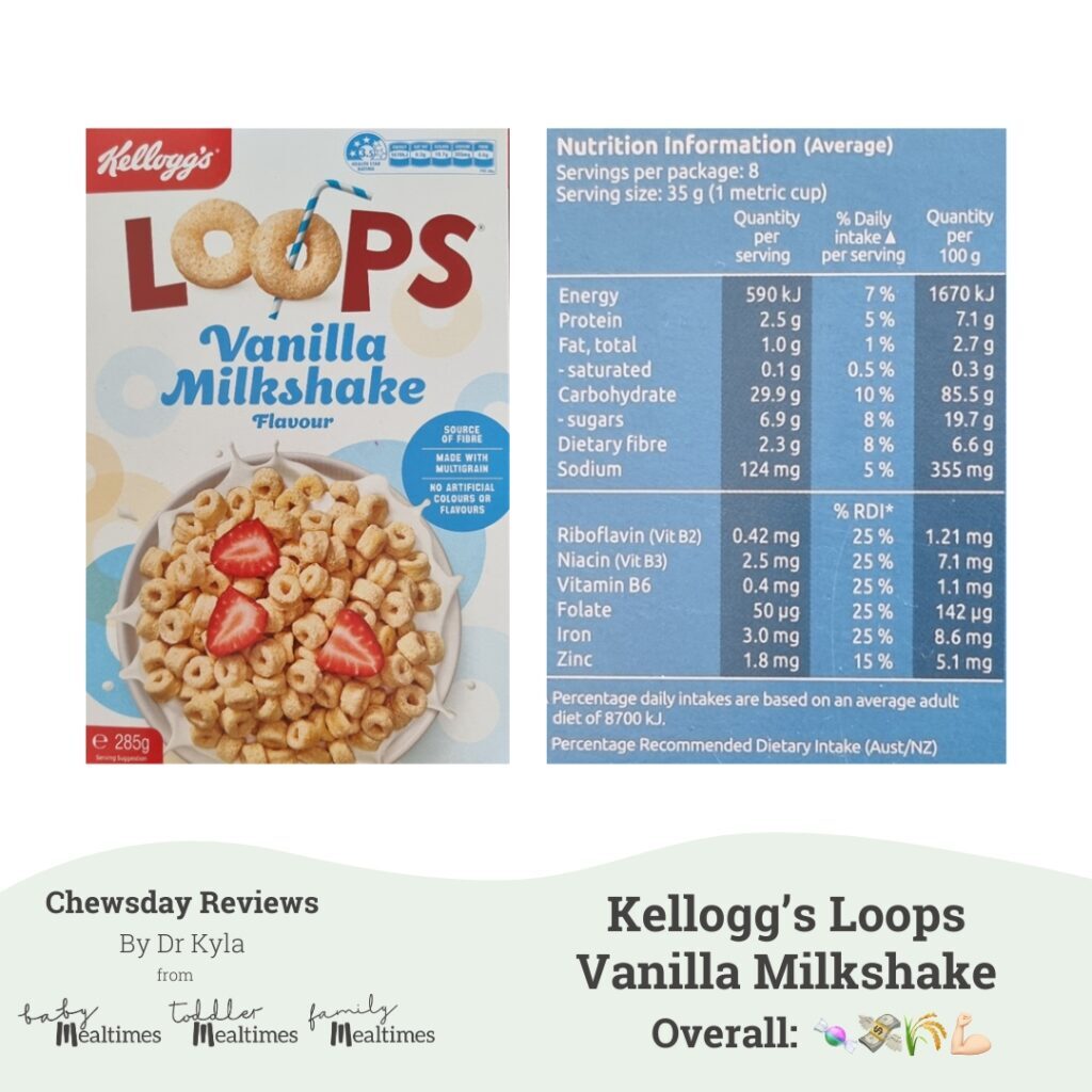 CR Kellogg's Loops Vanilla Milkshake Flavour