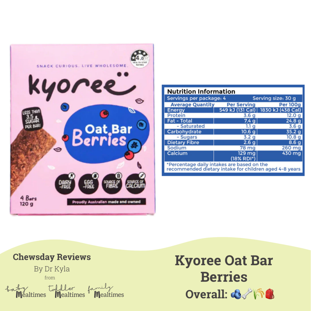 CR Kyoree Oat Bar Berries