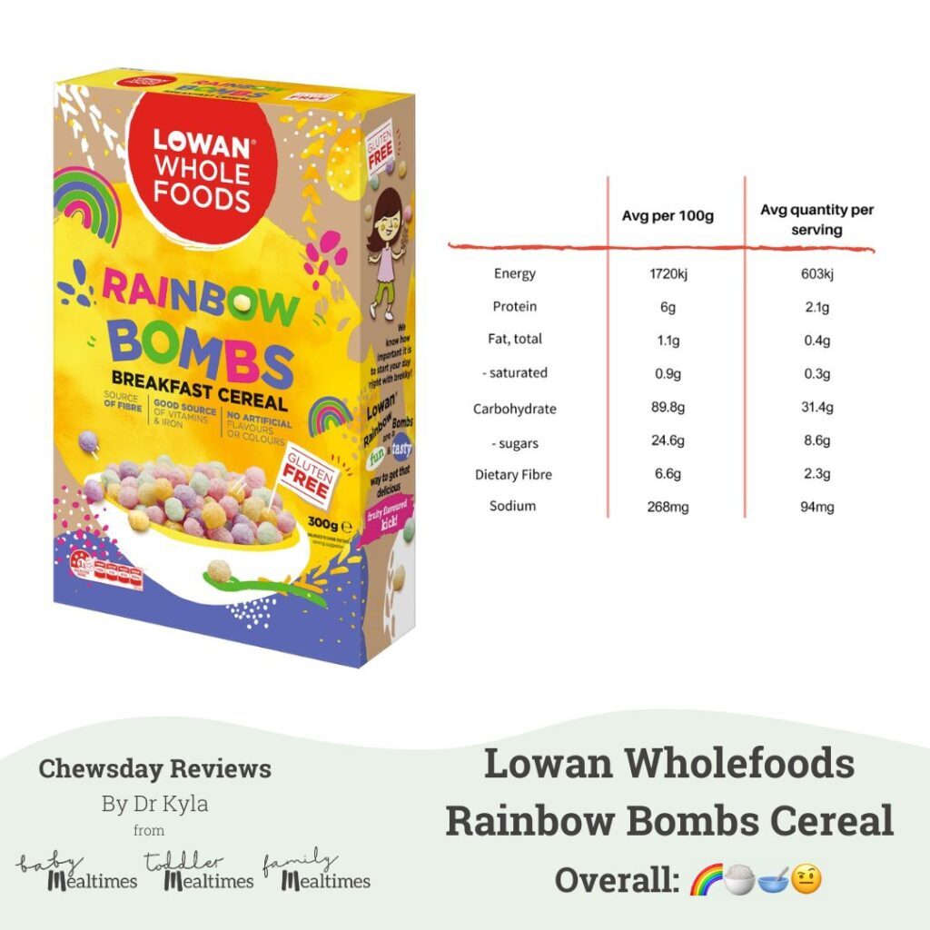 CR Lowan Wholefoods Rainbow Bombs Breakfast Cereal