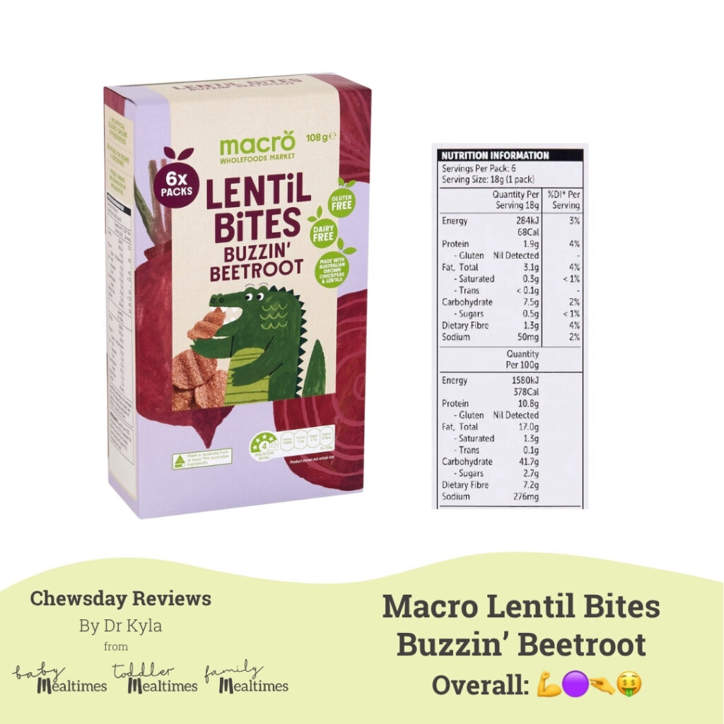CR Macro Lentil Bites Beetroot