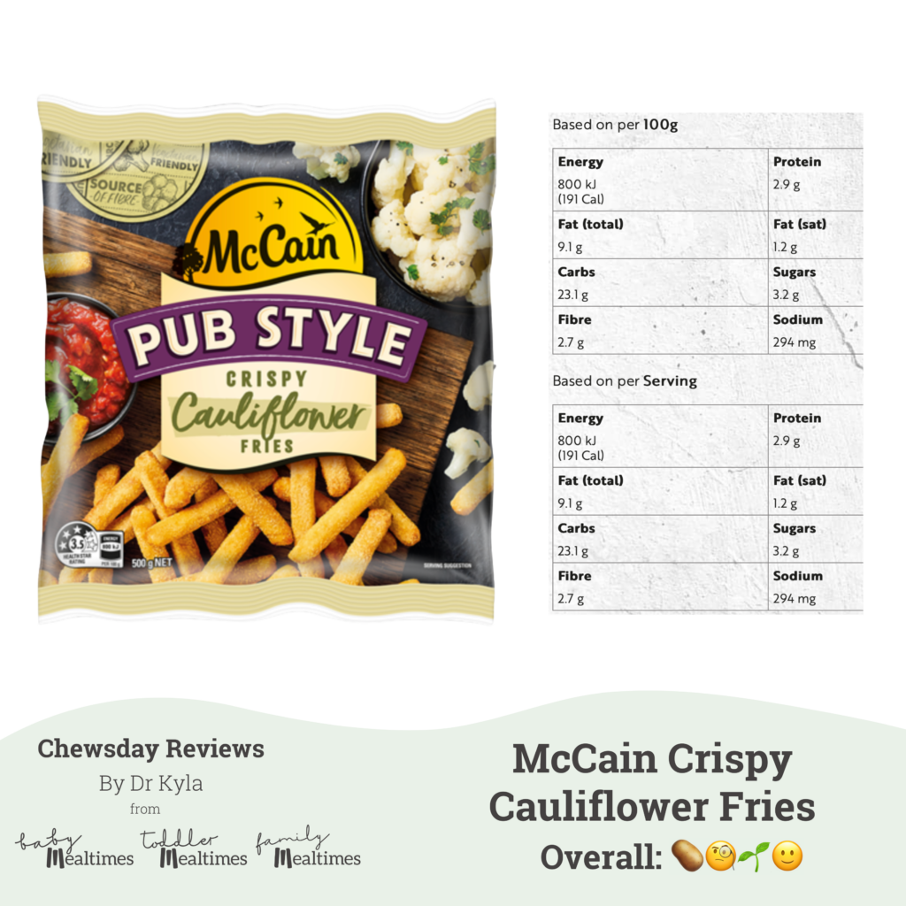 CR McCain Crispy Cauliflower Fries