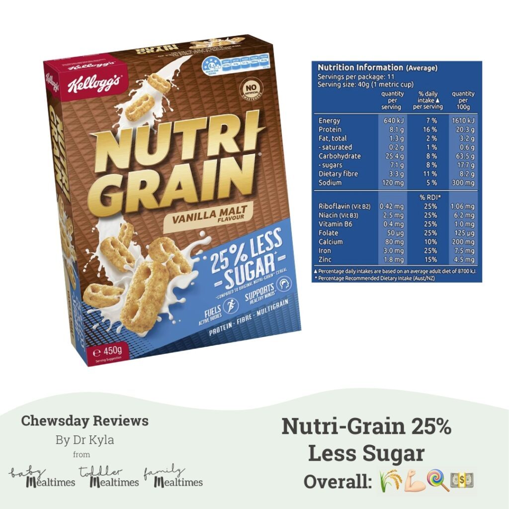 CR Nutri-Grain 25% Less Sugar