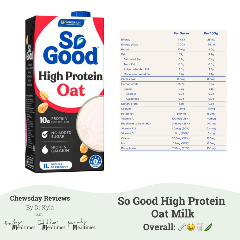 CR So Good High Protein Oat Milk