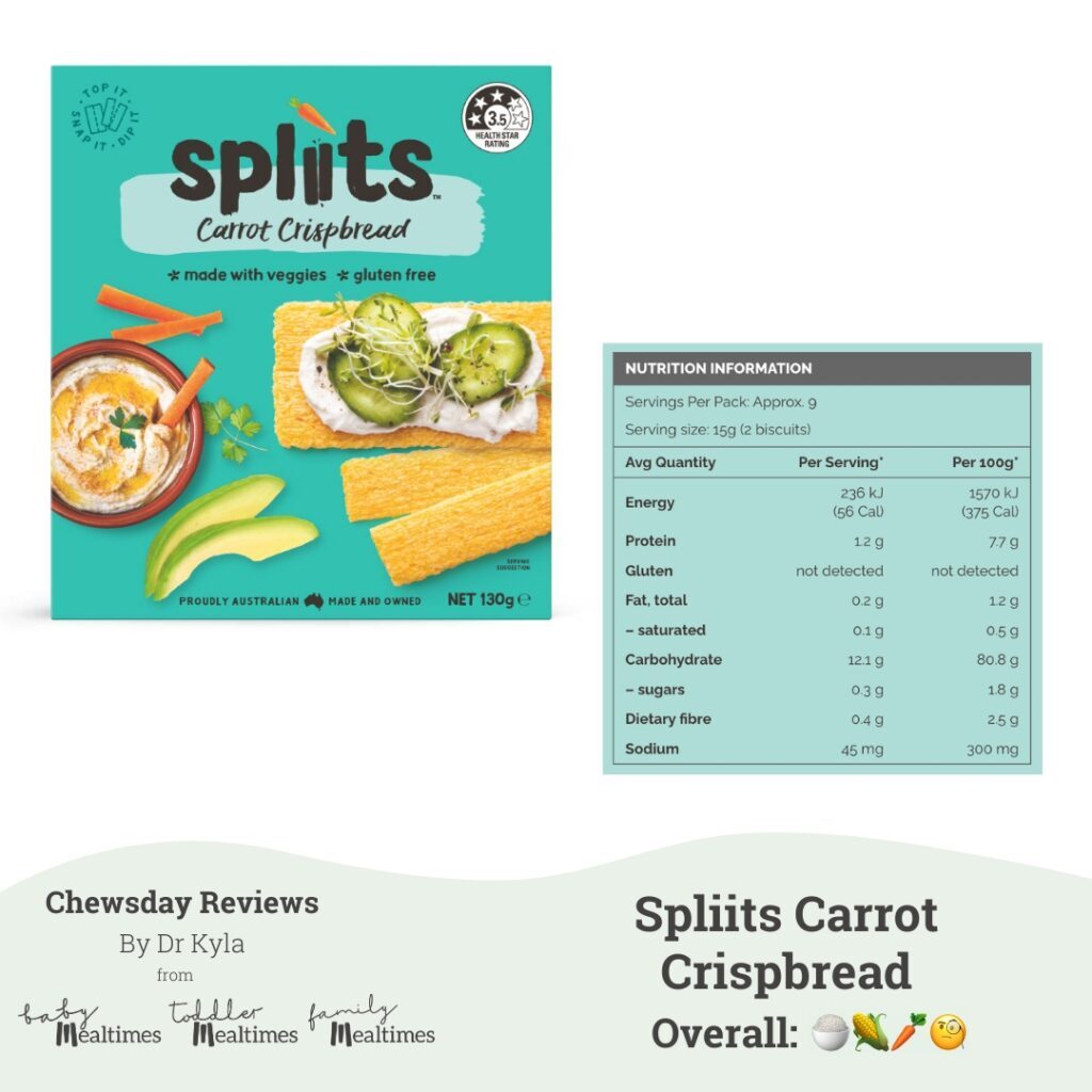 CR Spliits Carrot Crispbread