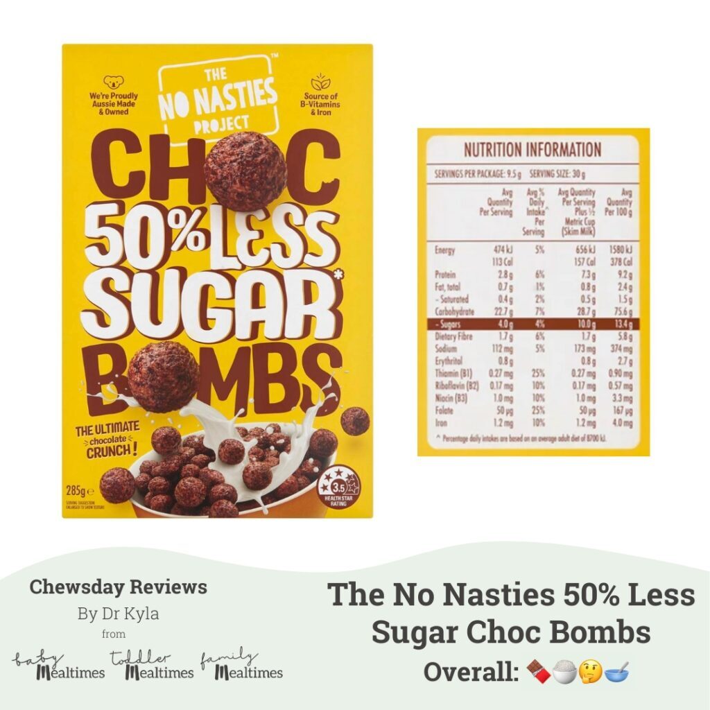 CR The No Nasties Project 50% Less Sugar Choc Bombs
