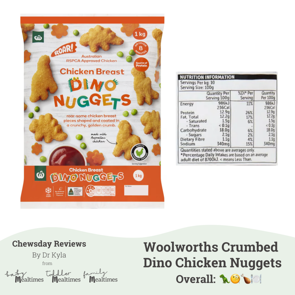 Woolworths Crumbed Dino Chicken Nuggets
